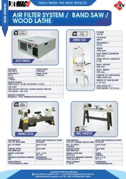 JETMAC Air Filter System / Band Saw / Wood Lathe