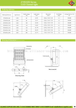  ZY8102S Series LED Tunnel Light