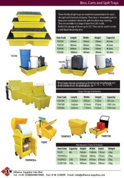 Mini Bund Spill Tray/ Large Spill Storage Containers/ Maintenance Carts and Trolleys