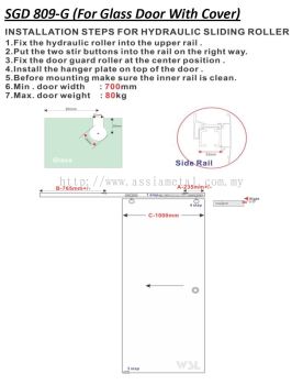 SGD-809G (For Glass Door with Cover)