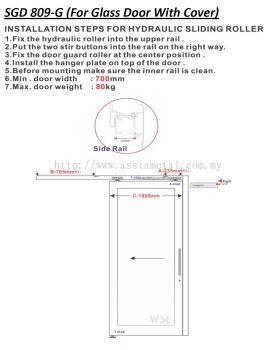 SGD-809 (For Aluminium Frame with Cover)