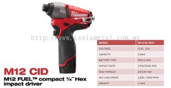 M12 CID  Compact Impact Driver