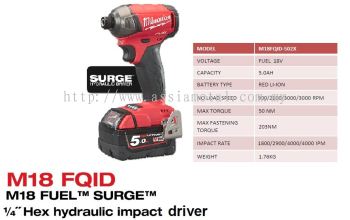 M18 FQID  SURGE 1/4" Hex Hydraulic Impact Driver