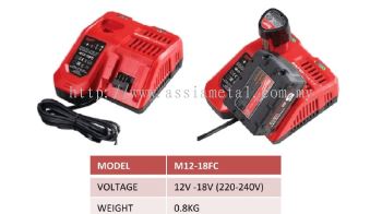 M12-18FC  12V & 18V Battery Fast Charger