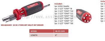 48-22-2103  10 in 1 TORX Key Multi Bit Driver