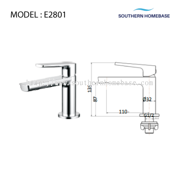 BATHROOM BASIN COLD TAP ELITE E2801 