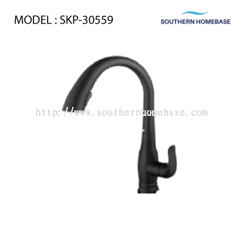 KITCHEN PILLAR SINK TAP MIXER BLACK SKP-30559