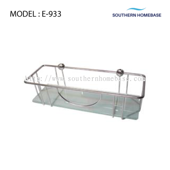 BATHROOM GLASS SHELF ELITE E-933