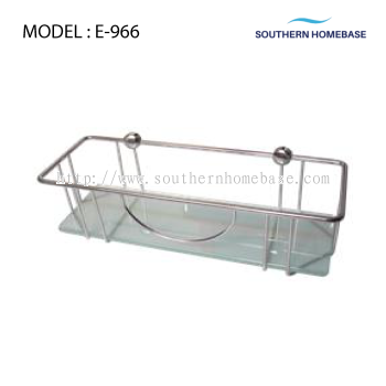 BATHROOM GLASS SHELF ELITE E-966