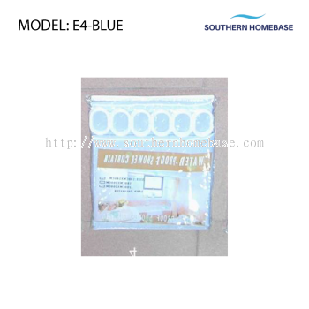 BATHROOM SHOWER CURTAIN ELITE E4-BLUE