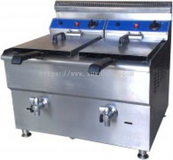 Gas Deep Fryer (Double) GF182 / Mesin Mengoreng Gas GF182