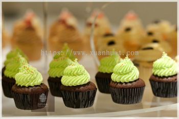 Chocolate mint flavor cupcake