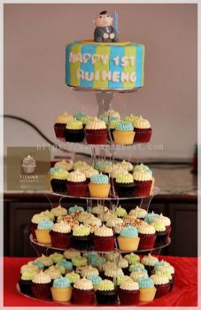 Cupcake Tower For Baby Full Moon 