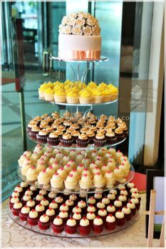 Cupcake Tower For Lovely Couple Wedding