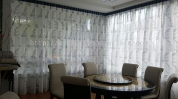 Eyelet Sheer Curtain Design and Installation Service in JB and variety area , Singapore also have provide same service