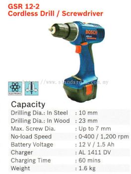 Cordless Drill (Screwdriver) GSR 12-2