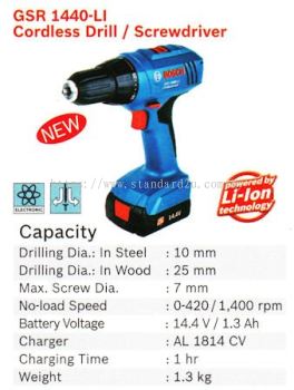 Cordless Drill (Screwdriver) GSR 1440-LI