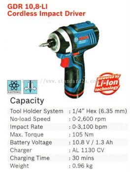 Cordless Impact Driver GDR 10.8-LI