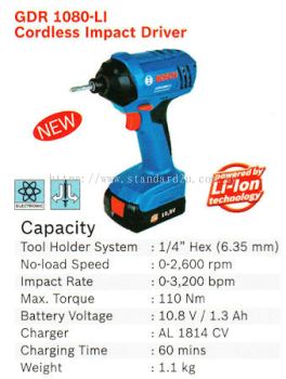 Cordless Impact Driver GDR 1080-LI