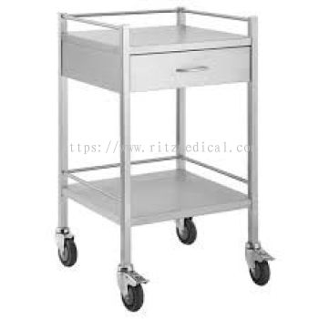 SS03  Instrument Trolley  1 Drawer