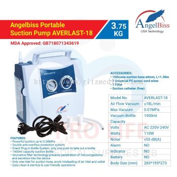 Angelbiss 18  Aspiration Suction Machine, MDA /CE Aproved 