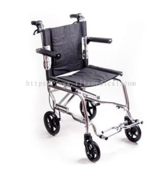 WC Travel Wheelchair Aluminium Lightweight - Black