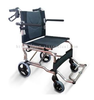 WC Travel Wheelchair Aluminium Lightweight - Grey