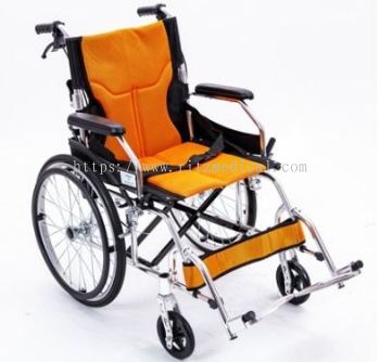 Wheelchair (12_) Premium Lightweight -Orange