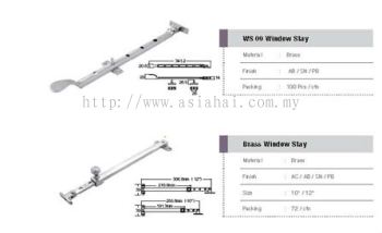 WS 09 Window Stay & Brass Window Stay