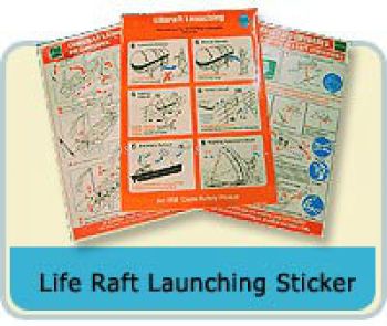 Life Raft Launching Sticker