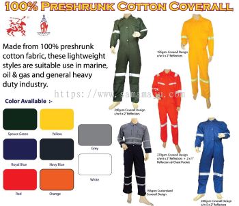 Arrowman Coverall 100% Preshrunk Cotton 4.5oz, 6oz, 7oz