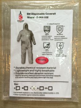 SM Chemical Resistant Disposable Coverall