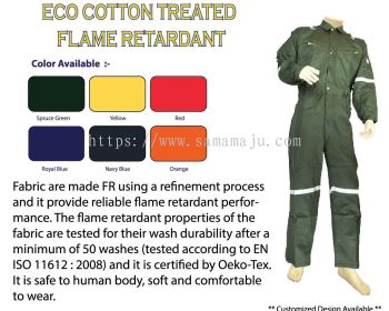 XinXing Eco FR Cotton Treated 200gsm Coverall 