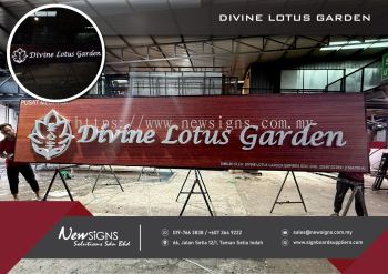 DIVINE LOTUS GARDEN - Acp Base with Printing Sticker & Front Lit