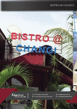 Aluminum Box-up Lettering_Bistro Changi