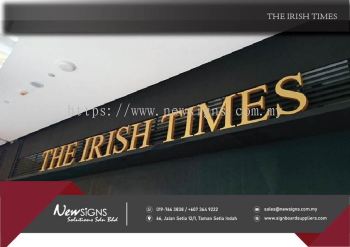 Aluminum Box-up Lettering_The Irish Times