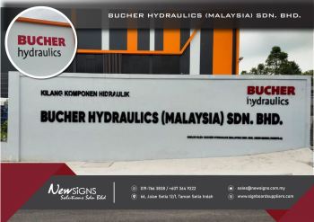 1. BUCHER HYDRAULICS (MALAYSIA) SDN. BHD. - PVC FoamBoard cut out with spray paint