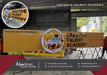 CREATIVE TALENT ACADEMY - Polycarbonate Printing Sticker with PVC FoamBoard