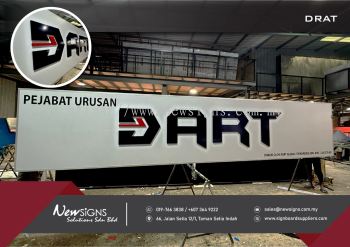 DRAT -  Polycarbonate with Printing Sticker and PVC FOAMBOARD Lettering