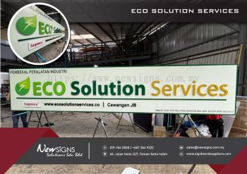 ECO SOLUTION SERVICES - Acp Base with Sticker and PVC FoamBoard Lettering