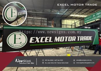 EXCEL MOTOR TRADE -  Polycarbonate Printing Sticker with PVC FoamBoard