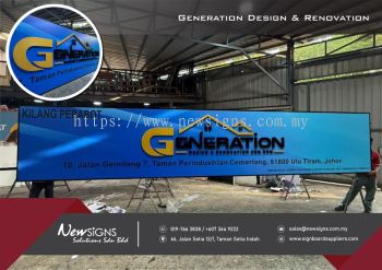 Generation Design & Renovation - Acp Base with Printing Sticker & PVC Lettering
