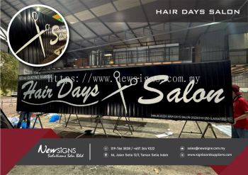 HAIR DAYS SALON - Gi Base with PVC Lettering