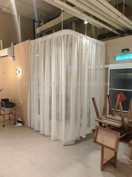 Hanging Track with Curtain