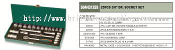 3/8 " DR. SOCKET SET 25 PCS - S04H3125S