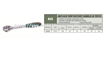 ANTI-SLIP GRIP RATCHET HANDLE-36 TEETH - R2902