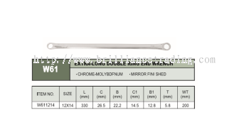 EXTRA-LONG DOUBLE RING END WRENCH - W611214