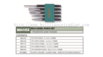 CHISEL PUNCH SET 5 PCS - M64105S