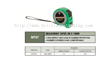 MEASURING TAPES 3M X 19MM - MT0701