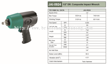 1/2" DR. COMPOSITE IMPACT WRENCH - JAI-0924